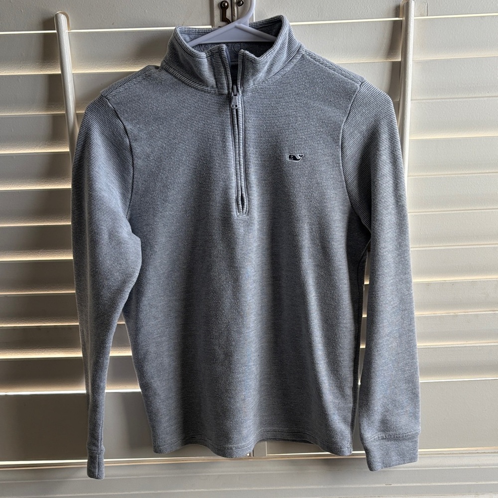 Gray Quarter-Zip boys Sweater